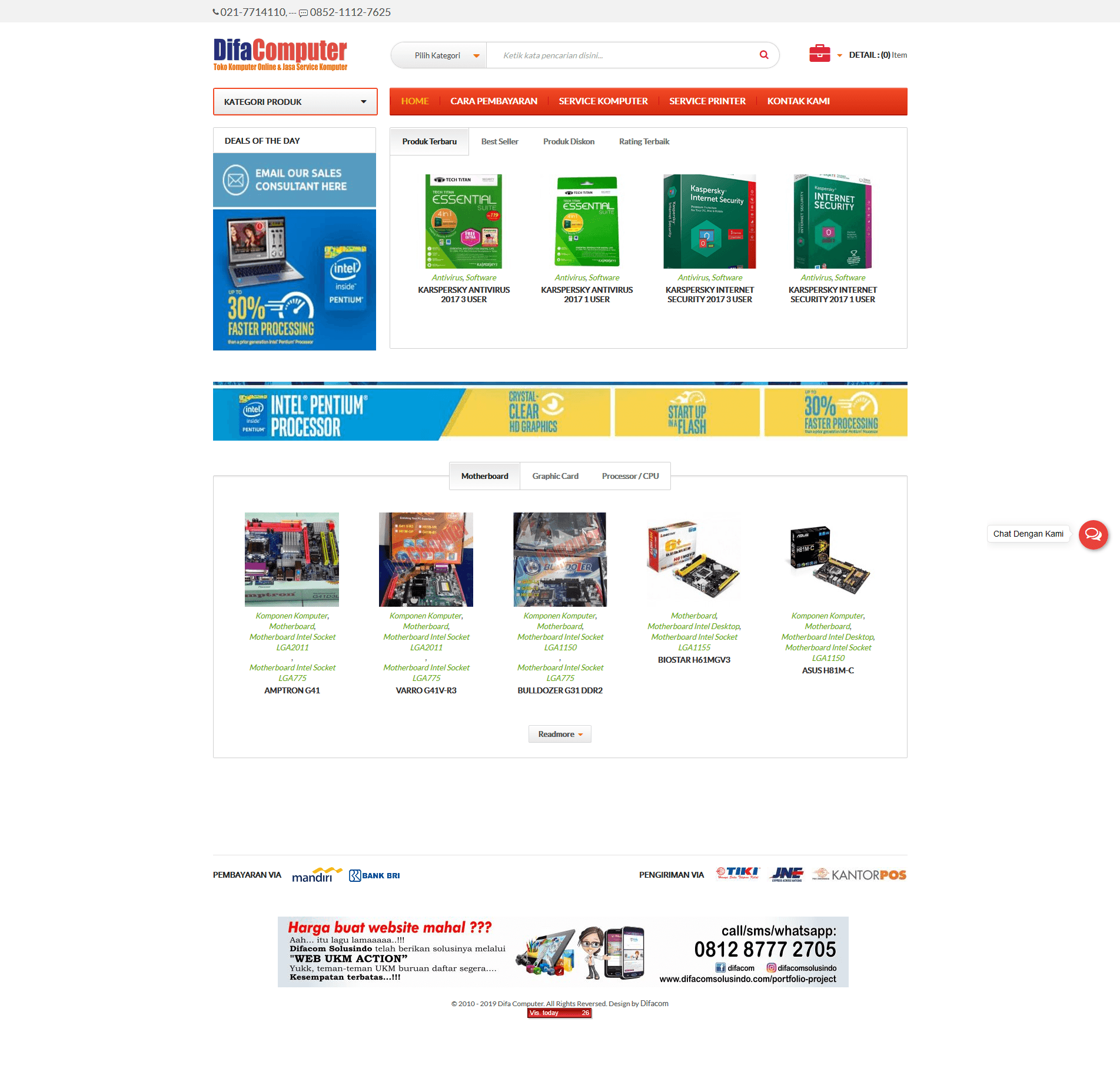 Toko Komputer Online Jasa Service Komputer www.difacomputer.com