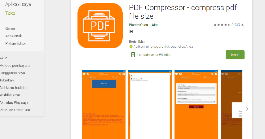 Aplikasi Kompres PDF - Kompres PDF Gratis