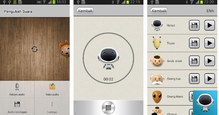 Aplikasi Pengubah Suara - AndroidRock 