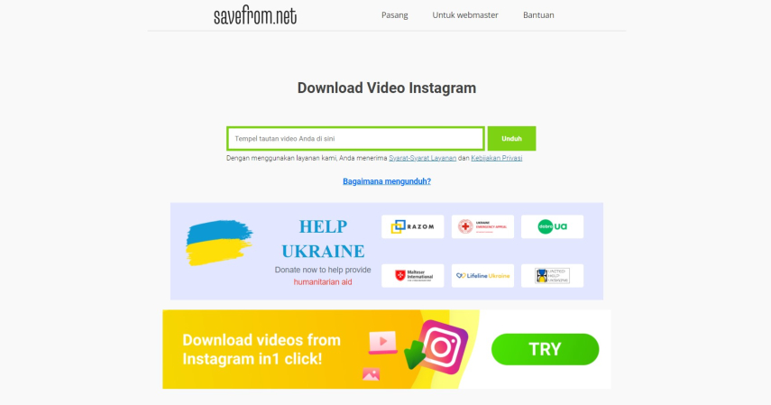 aplikasi dan situs Instagram downloader