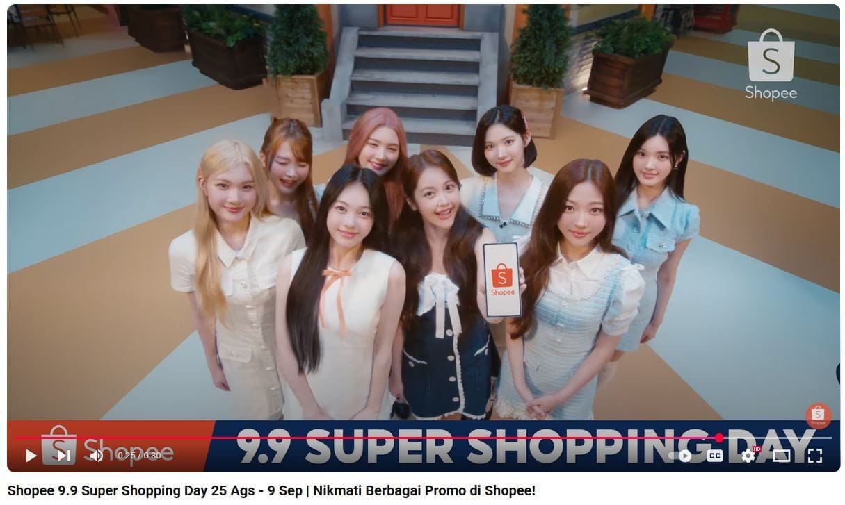 Shopee Gandeng Hearts2Hearts di Kampanye 9.9 Super Shopping Day 2025